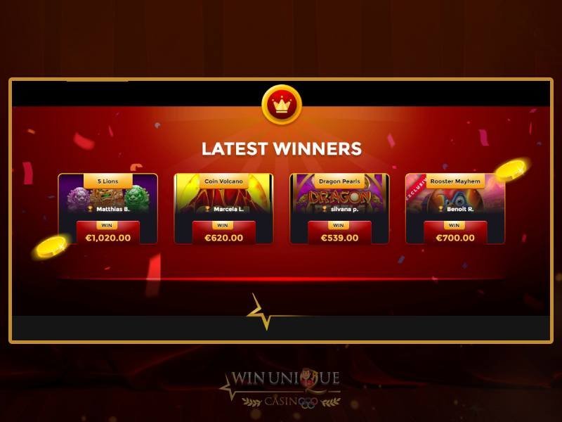 Gagnez avec Win Unique Casino, le meilleur jeu gratuit en ligne pour les